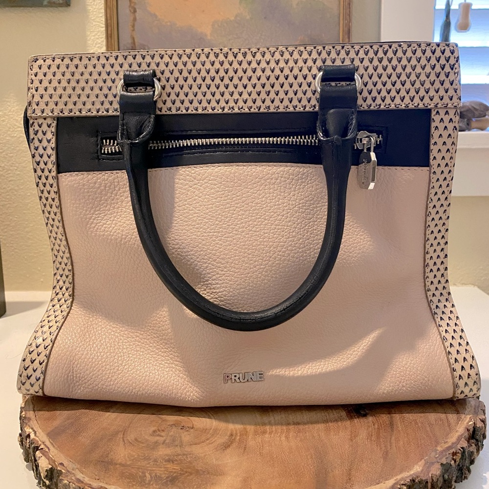 Light Pink Women’s Leather Handbag by Prune